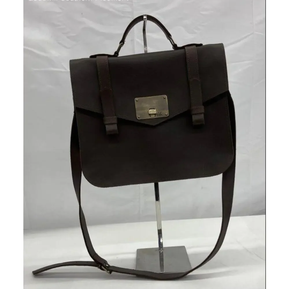 LILE GENUINE LEATHER CROSSBODY MESSENGER BAG